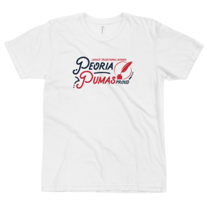 LTS Peoria Pumas White Script T-shirt 2020